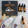 Sneak Glow Applying Foam Cleaner To shoe